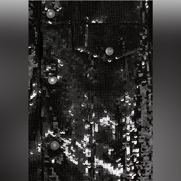 Zara X Steven Meisel BLK 🖤🖤🖤Sequin Jacket  - Size Small - NWT - Picture 6 of 10